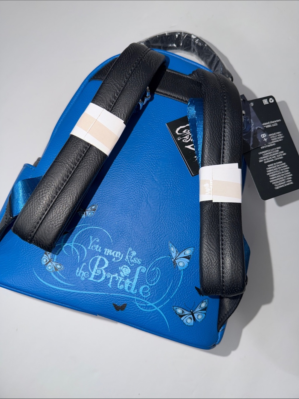 Tim Burton’s Corpse Bride Loungefly Mini Backpack Blue NWT - Picture 5 of 9